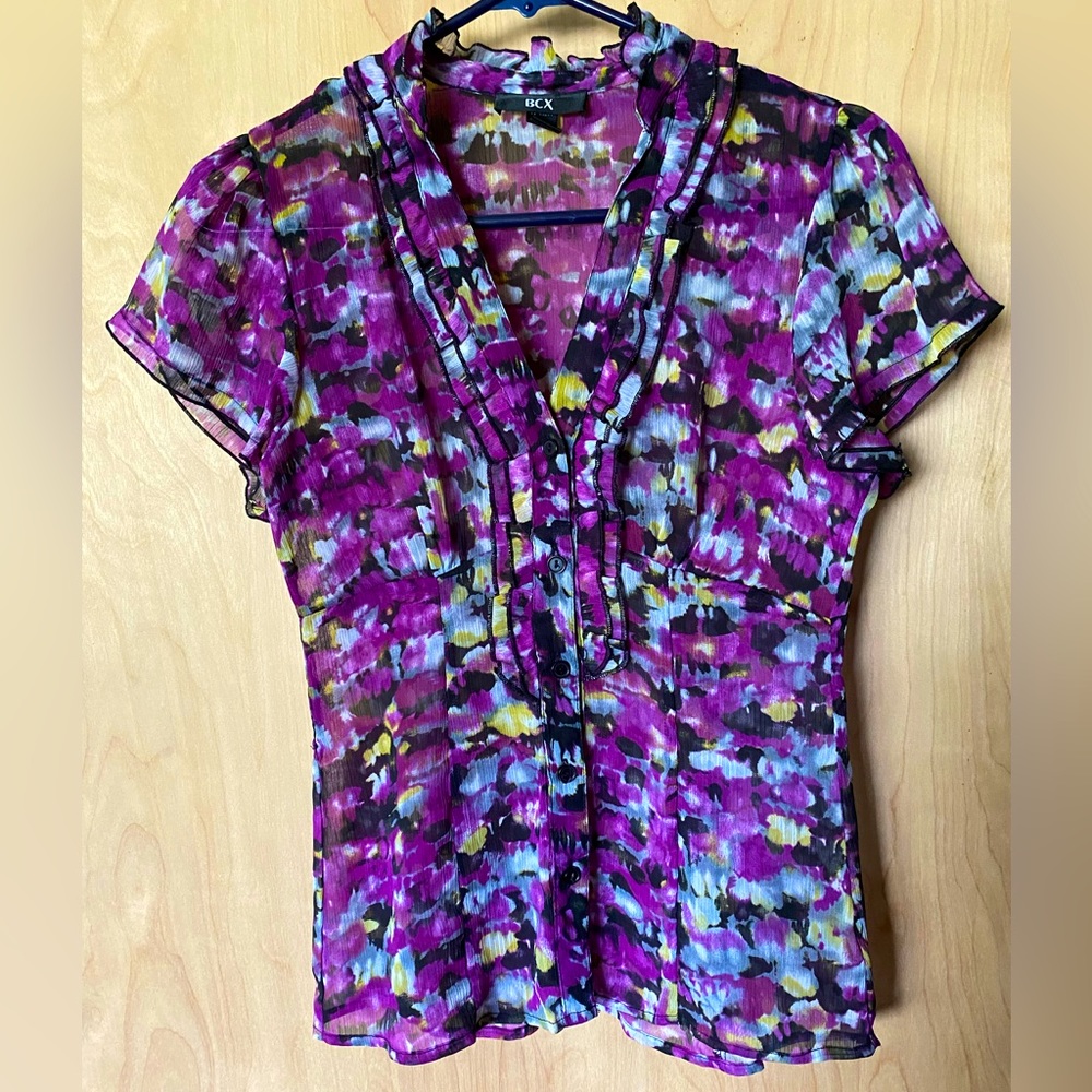 Sheer BCX blouse